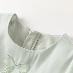 Dave&Bella Baby Girls Spring Green Mesh Cute Party Dress