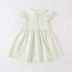 Dave & Bella Summer Baby Girl's Rabbit Bow Floral Dress