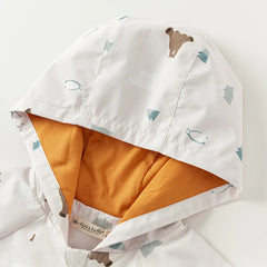 Dave&Bella Spring Boys Windbreaker Waterproof Hooded Top Coat Jacket