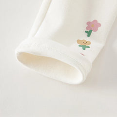 Dave&Bella Kids Girls Spring Casual Outdoor White Trousers