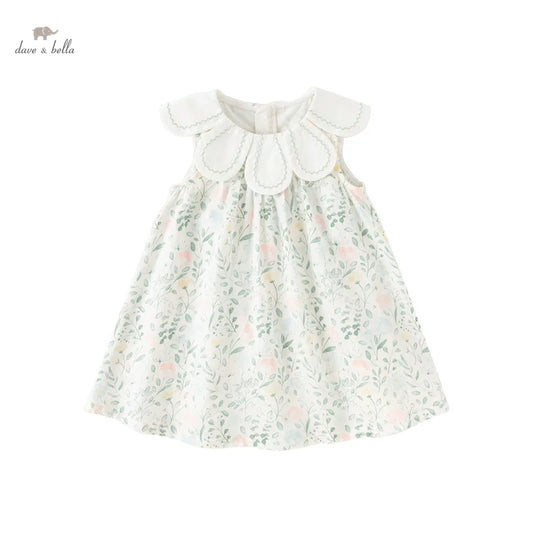 Dave & Bella Summer Girl's Sleeveless Floral Princess Dress