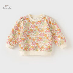 Dave&Bella Kids Girls Spring Sweatshirt Floral Pullover