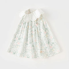 Dave&Bella Summer Toddler Girls Sleeveless Floral Princess Dress