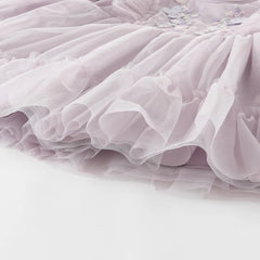 Dave & Bella 2025 Spring Girl's Long Sleeve Princess Dress