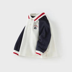 Dave Bella Boys' Colorblock Polo T-shirt