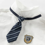 Dave&Bella Boys Cotton Long Sleeve Dress Shirt with Tie