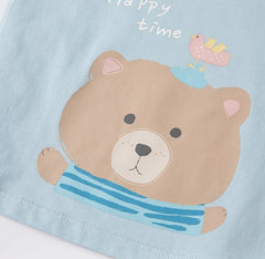 Dave & Bella Summer Kids Cartoon Print T-Shirt
