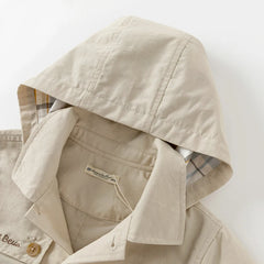 Dave&Bella Children Spring Casual Jacket Hooded Windbreaker