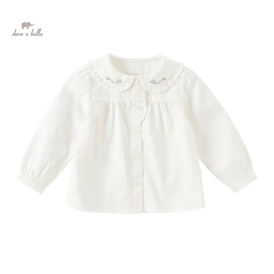 Dave&Bella Baby Girls Spring Cotton Sweet Blouse Tops