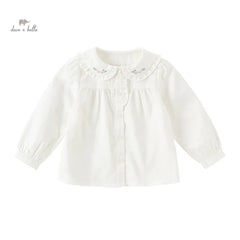 Dave&Bella Baby Girls Spring Cotton Sweet Blouse Tops