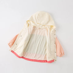 Dave&Bella Children Spring Autumn Zipper Hoodie Outwear