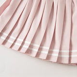 Dave&Bella Toddler Girls Purple Pink Tops Short Skirts Sets