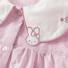 Dave & Bella Girl's Summer Cotton Puff Sleeve Blouse