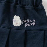 Dave&Bella Kids Girls White Top Pleated Skirt Sets