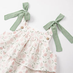 Dave & Bella Summer Girl's Floral Tube Top Dress