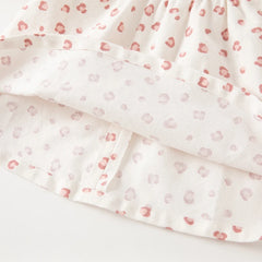 Dave&Bella Baby Girls Spring Summer Pink Leopard Print Blouse Pants Suits