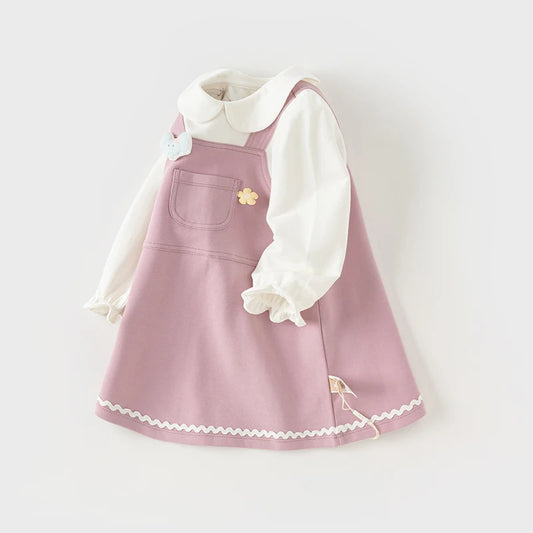 Dave&Bella Children Girls Spring Sweet Festival Purple Dresses