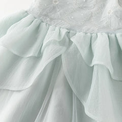 Dave Bella Girl's Princess Mesh Sleeveless Dress