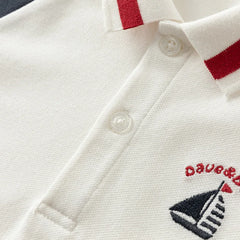 Dave Bella Boys' Colorblock Polo T-shirt
