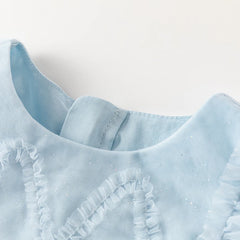Summer Girl's Sleeveless Layered Mesh Princess Dress
