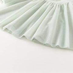 Dave&Bella Baby Girls Spring Green Mesh Cute Party Dress