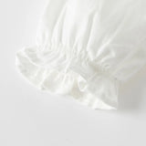 Dave&Bella Kids Girls White Top Pleated Skirt Sets