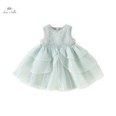 Dave Bella Girl's Princess Mesh Sleeveless Dress
