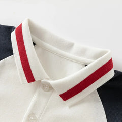 Dave Bella Boys' Colorblock Polo T-shirt