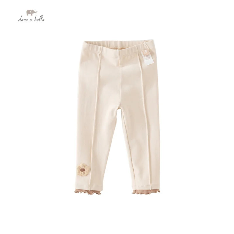 Dave&Bella Baby Girls Spring Autumn Lace Casual Pants