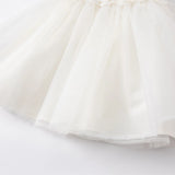 Dave&Bella Summer Toddler Girls White Lace Princess Dress