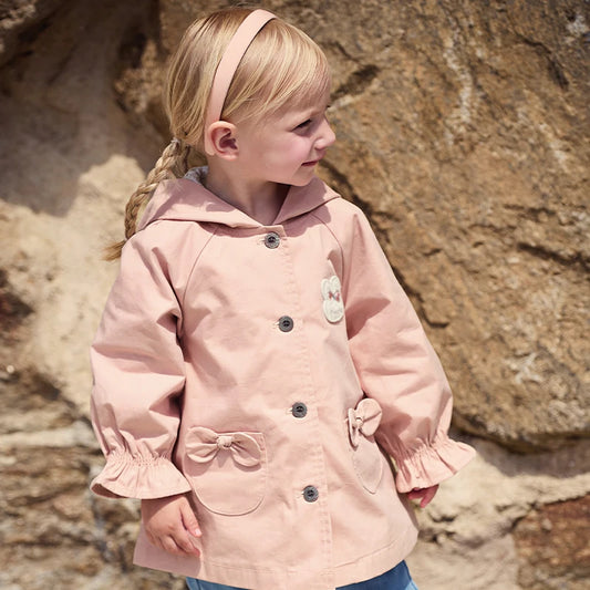 Dave Bella Girl's Single Breasted Trench Coat