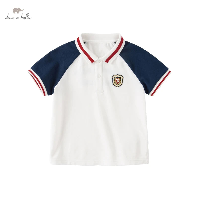 Dave&Bella Kids Boys Summer Short Sleeve Shirt Tops