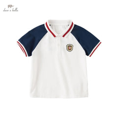 Dave&Bella Kids Boys Summer Short Sleeve Shirt Tops