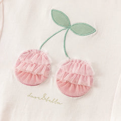 Dave & Bella Summer Baby Girl's Pink Cotton T-Shirt