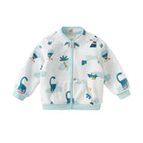 Dave&Bella Toddler Boys’ Fleece Jacket – Playful Print “Hug Jacket”