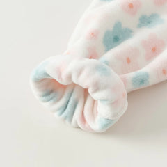 Dave&Bella Baby Girls Spring Fleece Floral Print Coat Tops