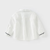 Dave&Bella Boys Cotton Long Sleeve Dress Shirt with Tie
