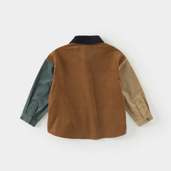 Dave&Bella Baby Boy Casual Spring Autumn Cotton Jacket Shirt