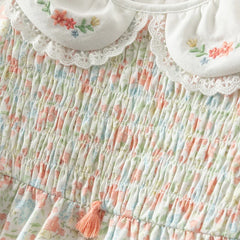 Dave&Bella Baby Girls Spring Cotton Cute Floral Print Dress
