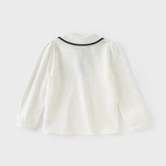 Dave&Bella Children Girls Spring Casual Polo Shirt Tops
