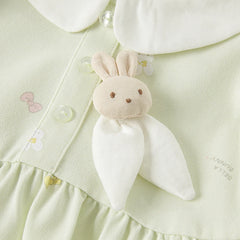 Dave & Bella Summer Baby Girl's Rabbit Bow Floral Dress