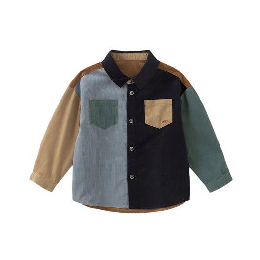 Dave&Bella Boy Spring Casual Cotton Jacket Shirt Tops