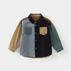 Dave&Bella Baby Boy Casual Spring Autumn Cotton Jacket Shirt