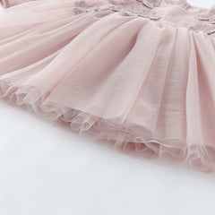 Dave&Bella Baby Girls Spring Floral Mesh Princess Dress