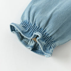 Dave&Bella Children Girls Spring Denim Rabbit Ears Collar Jacket