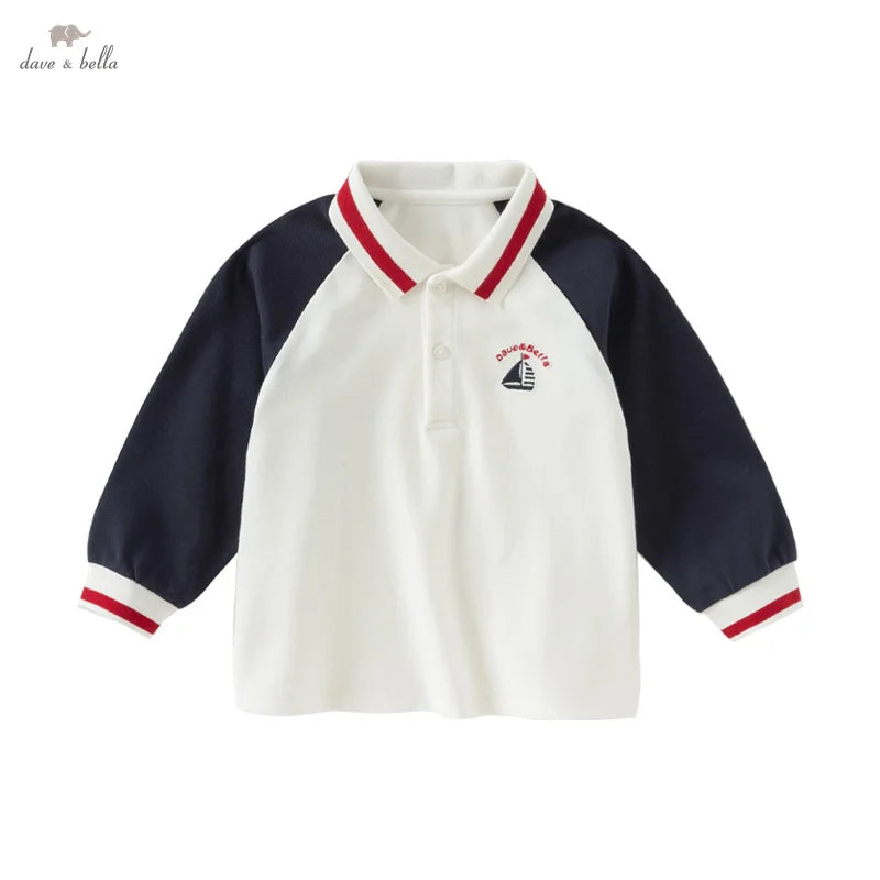 Dave Bella Boys' Colorblock Polo T-shirt