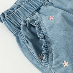 Dave&Bella Children Girls Spring Bow Tie Casual Loose Pants