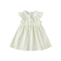 Dave & Bella Summer Baby Girl's Rabbit Bow Floral Dress