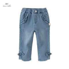 Dave&Bella Baby Girls Casual Cute Sweet Jeans Pants