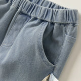 Dave&Bella Children Girls Casual Embroidery Sweet Flared Jeans